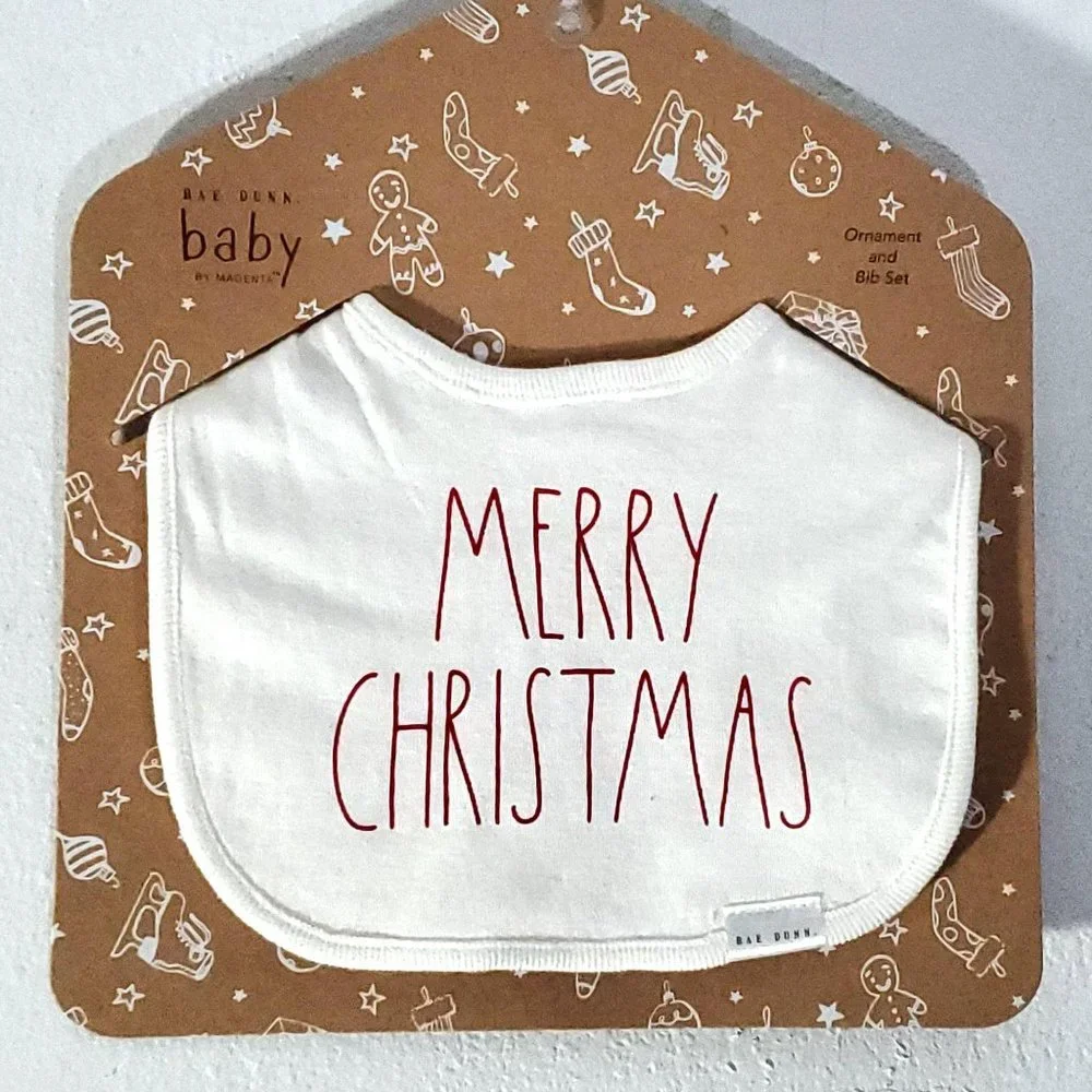 Baby Rae Dunn “Merry Christmas” Bib